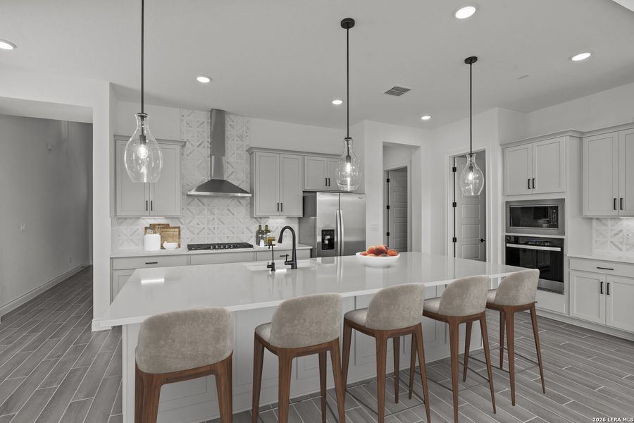 Furnished interior view inside a new home in Bison Ridge, San Antonio (Image 11).