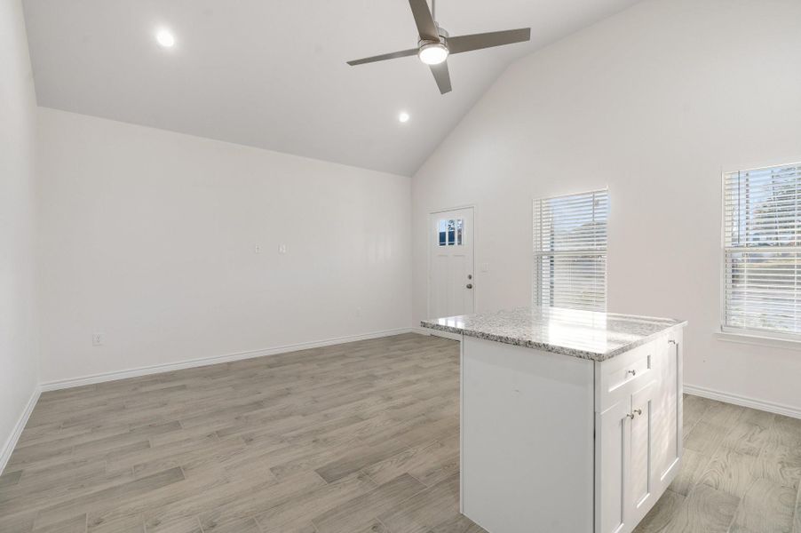 RENDERING OF COMPLETED HOME - Inquire with sales office for current selections of interiors.