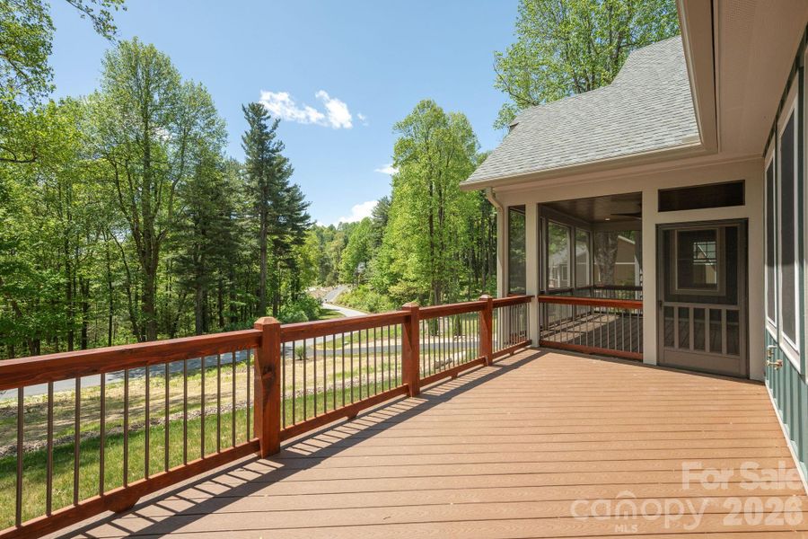 Exterior details and patio area of a home in , Flat Rock (Image 25).