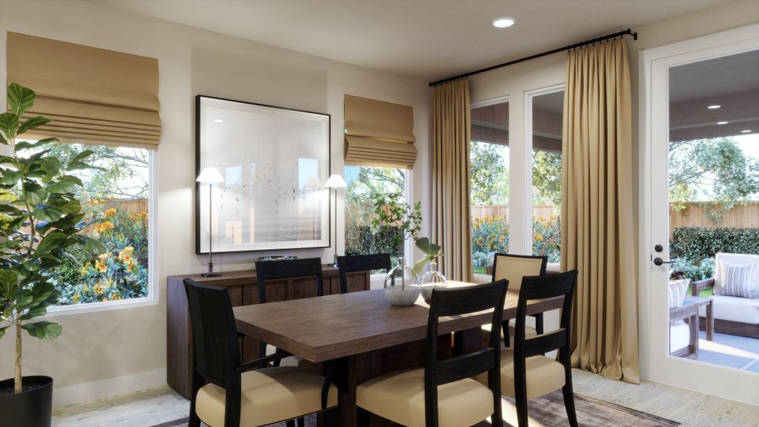 Furnished interior view inside a new home in Freedom at Anthem, Kyle (Image 5).