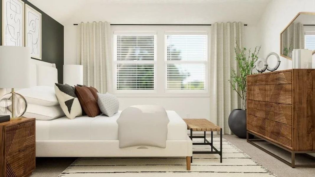 Furnished interior view inside a new home in Meadowlark Preserve, Pflugerville (Image 22).