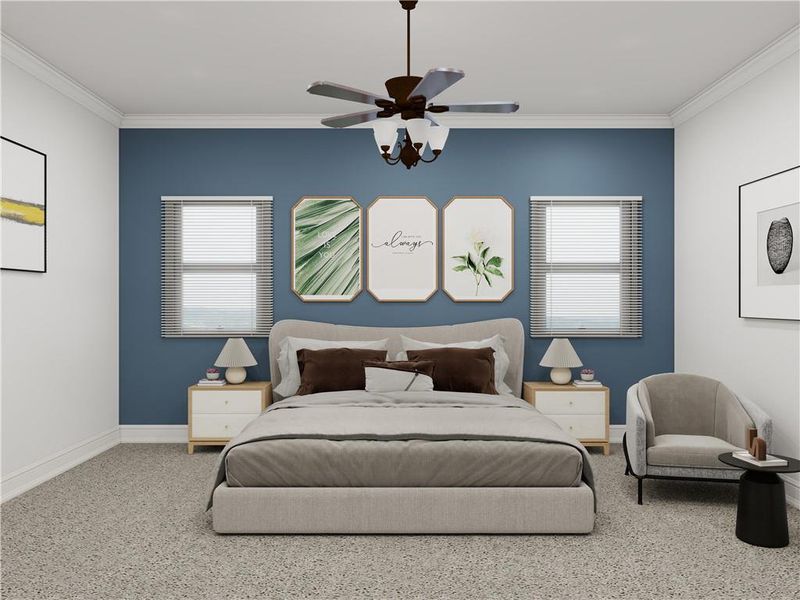 Furnished interior view inside a new home in , Cumming (Image 9).