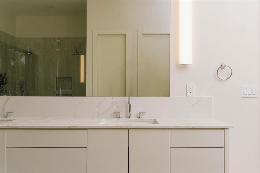 Close-up of interior finishes inside a home in , Dallas (Image 21).