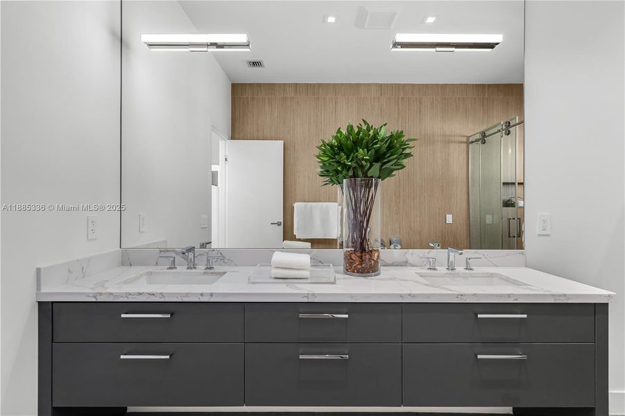 Close-up of interior finishes inside a home in , Miami Shores (Image 19).