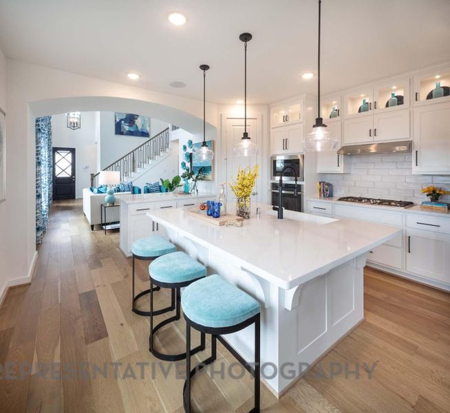 Furnished interior view inside a new home in Pomona, Manvel (Image 31).