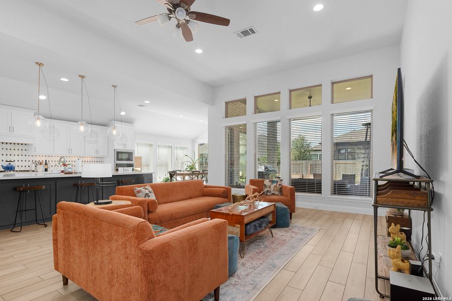 Furnished interior view inside a new home in Meadows of Mill Creek, Seguin (Image 37).