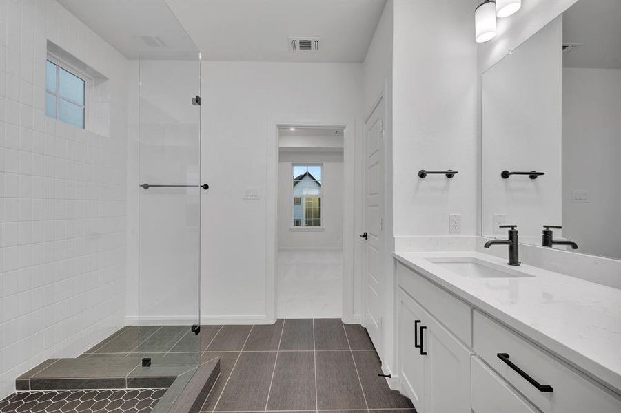 Furnished interior view inside a new home in Painted Tree Woodland West – Village, McKinney (Image 7).