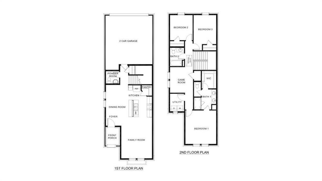 2D floor plan layout of this home in Waterbend, Euless, TX (Image 2).