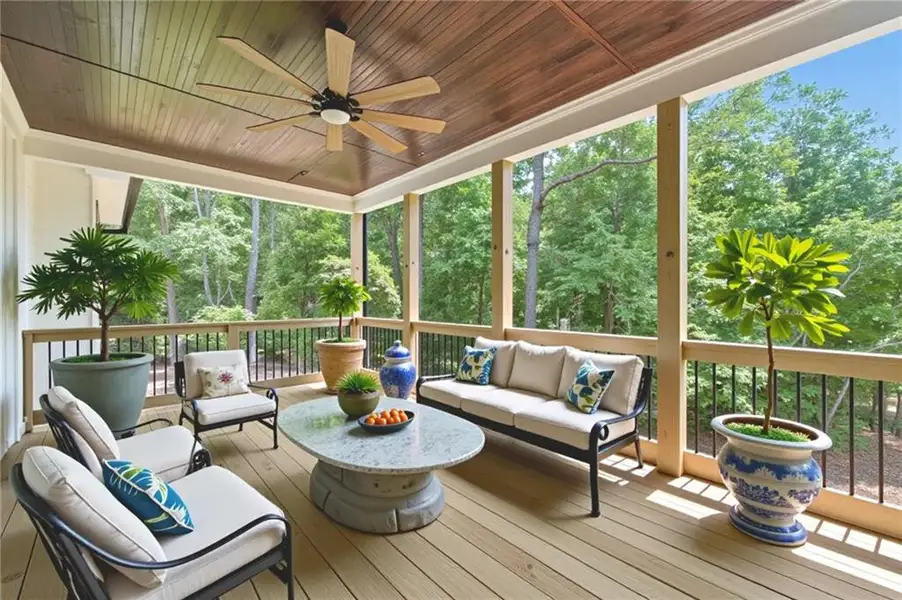 Exterior details and patio area of a home in , Ball Ground (Image 4).