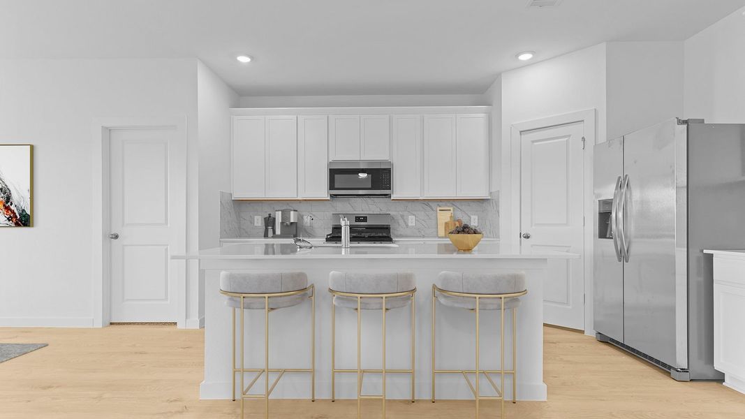 Furnished interior view inside a new home in Tamarron, Fulshear (Image 6).