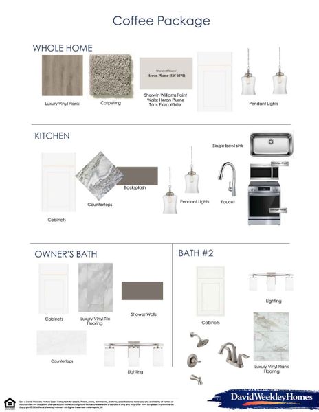 Sample of building materials used in homes in Central Living at Craig, Charlotte (Image 7).