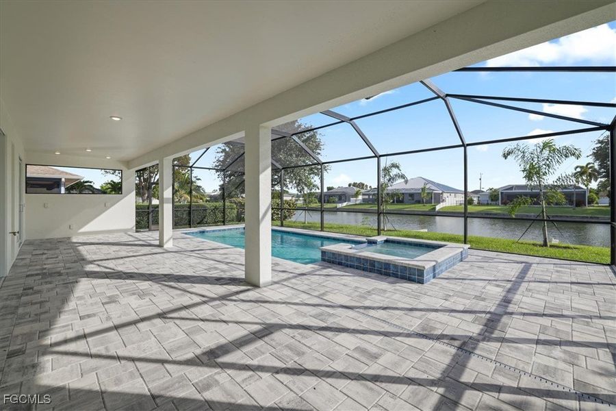 Exterior details and patio area of a home in Cape Coral, Cape Coral (Image 26).