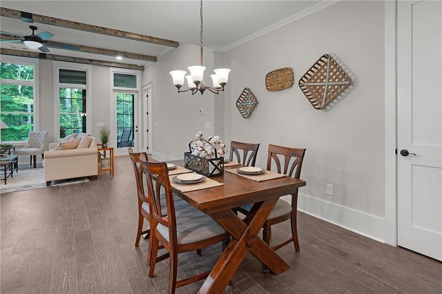 Furnished interior view inside a new home in , Jasper (Image 12).