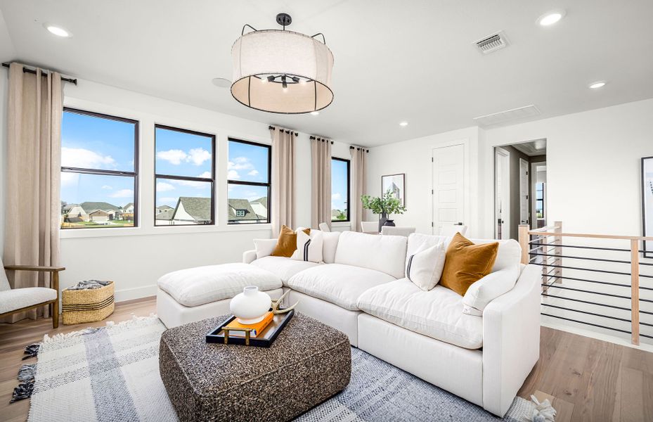 Representative furnished interior of a home built from the Gillett by Pulte Homes in Blue Creek Trails, Richmond (Image 7). Representative furnished interior of a home built from the Gillett by Pulte Homes in Blue Creek Trails, Richmond (Image 7).