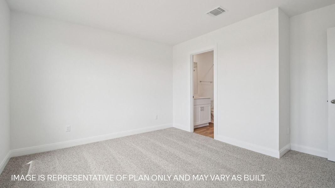 Representative unfurnished interior of a home built from the The Westley by D.R. Horton in Railhead, Cedar Creek (Image 23).