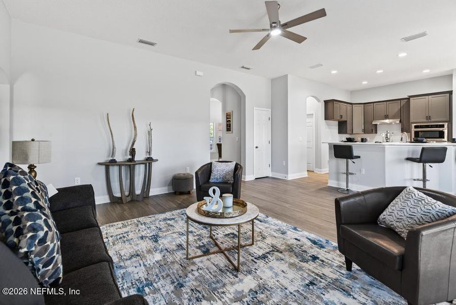 Furnished interior view inside a new home in , Callahan (Image 36).