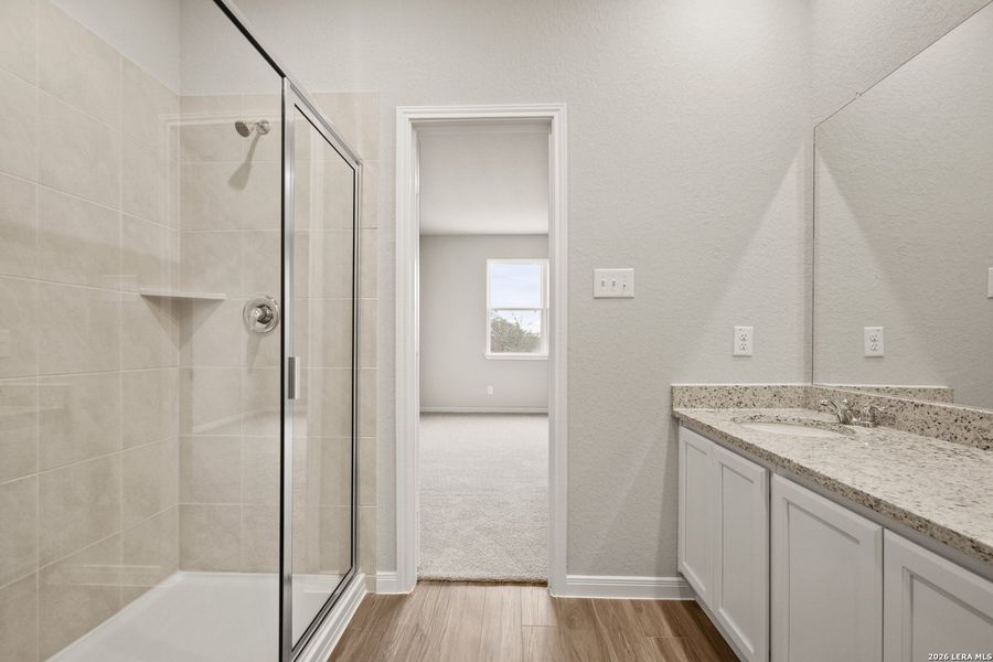Furnished interior view inside a new home in Abbott Place, St. Hedwig (Image 8).
