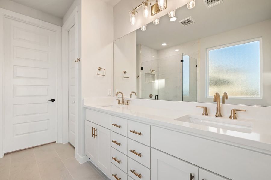 Furnished interior view inside a new home in Terrace Collection at Lariat, Liberty Hill (Image 15).