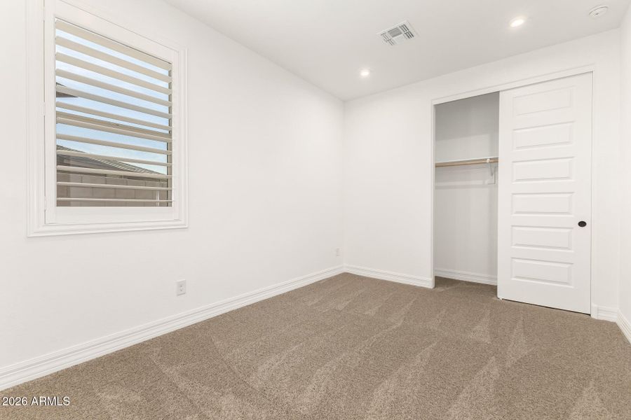 Bedroom 2 w/closet view