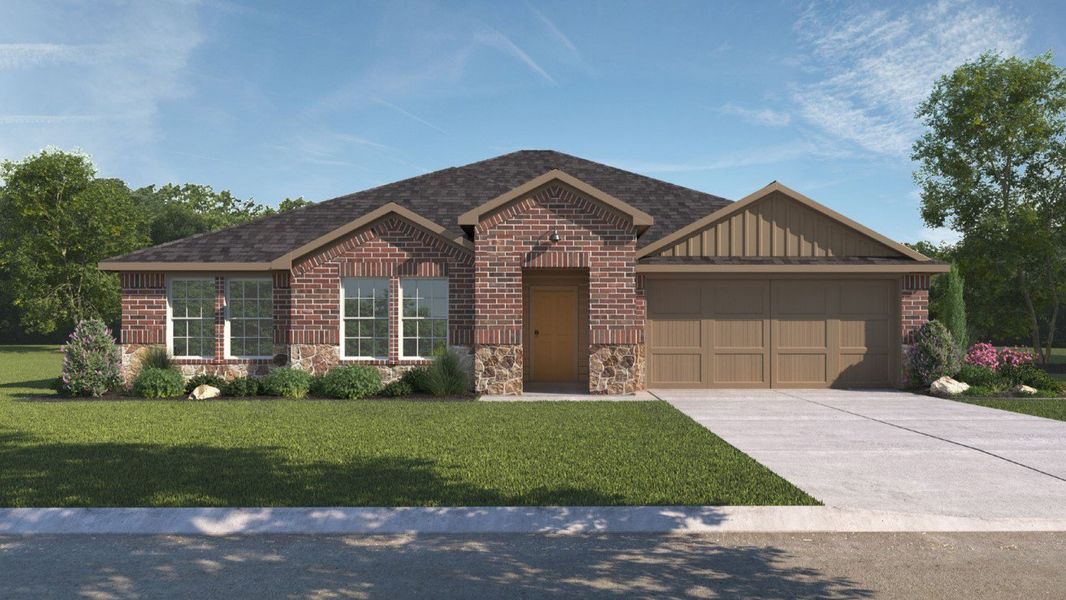 Representative exterior photo of a completed home built from the COLEMAN by D.R. Horton in Heritage Parks, Abilene, TX (Image 19). Representative exterior photo of a completed home built from the COLEMAN by D.R. Horton in Heritage Parks, Abilene, TX (Image 19).