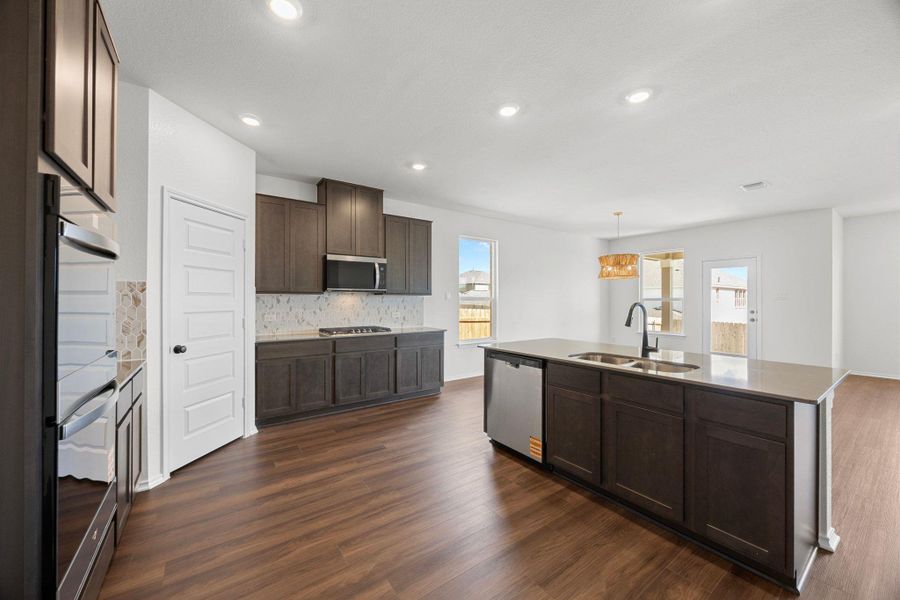 Furnished interior view inside a new home in Salerno - Classic Collection, Round Rock (Image 11).