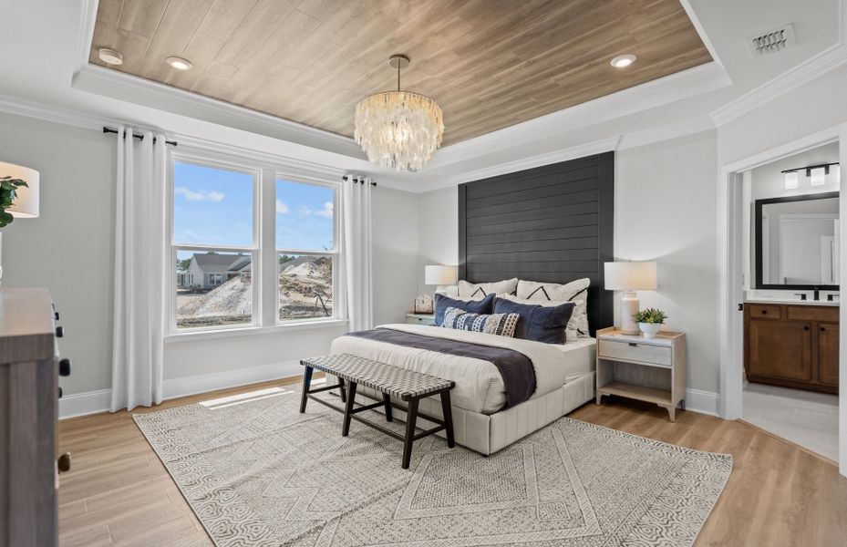 Furnished interior view inside a new home in The Haven at Riverlights, Wilmington (Image 6).