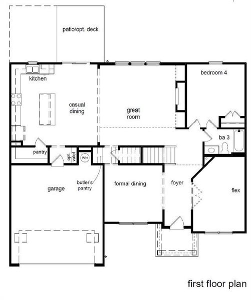 2D floor plan layout of this home in Parkview Estates, South Fulton, GA (Image 3). 2D floor plan layout of this home in Parkview Estates, South Fulton, GA (Image 3).