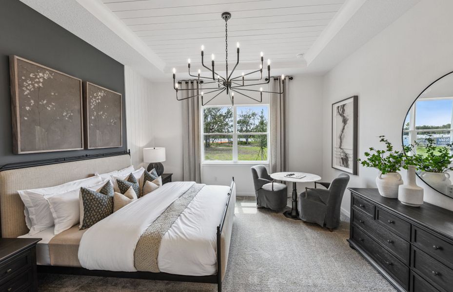 Representative furnished interior of a home built from the Prestige by Del Webb in Explore Verona, Dade City (Image 8).