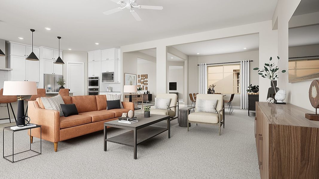 Representative furnished interior of a home built from the Cholla Plan 5541 by Tri Pointe Homes in Blossom Rock, Apache Junction (Image 17).