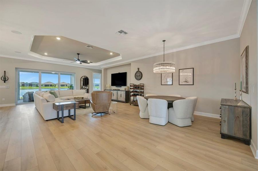 Furnished interior view inside a new home in , Palmetto (Image 55).