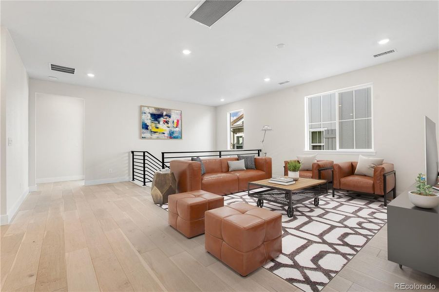 Furnished interior view inside a new home in Gallery at The Canyons, Castle Pines (Image 13).