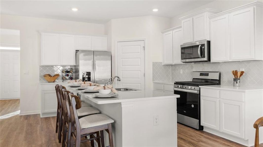 Furnished interior view inside a new home in Preserve at Dove Creek, Statham (Image 26).