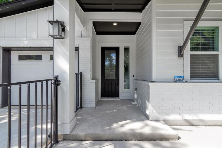 Exterior details and patio area of a home in , Austin (Image 3).