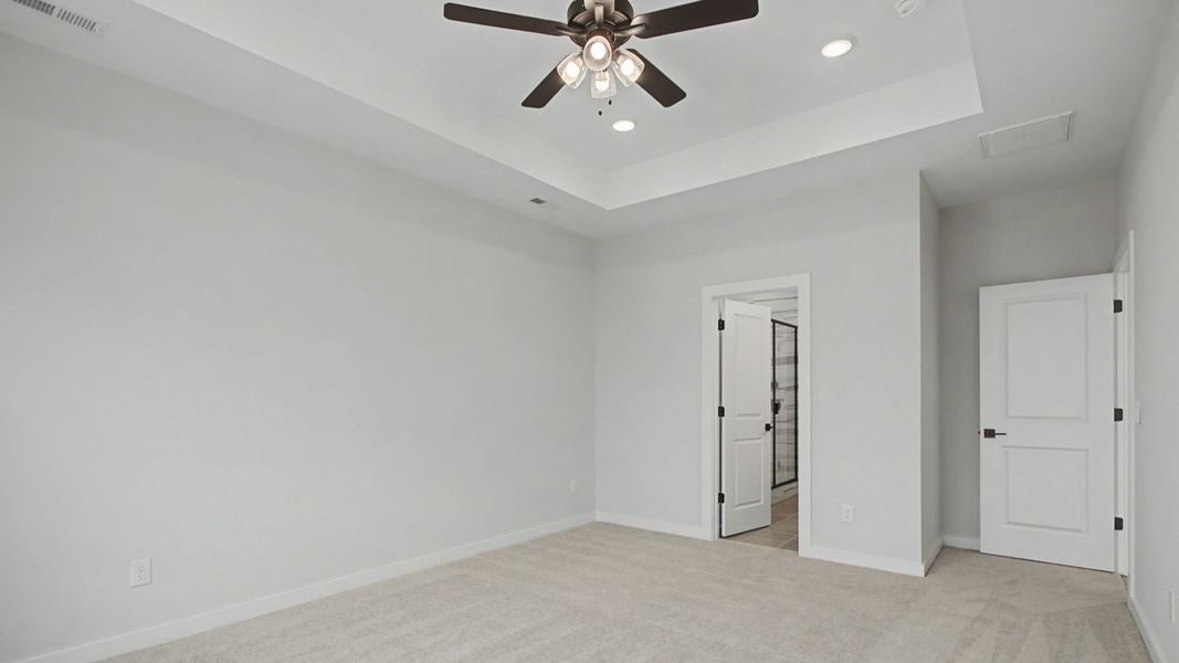 Representative furnished interior of a home built from the Greenwich by DRB Homes in Cottages of Bearwood, Mount Pleasant (Image 8).
