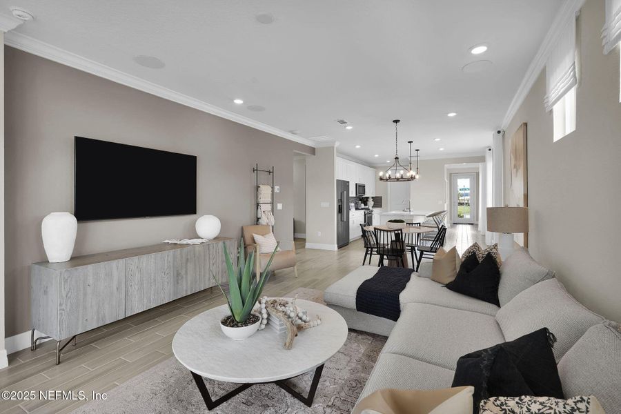 Furnished interior view inside a new home in Summer Bay at Grand Oaks, St. Augustine (Image 8).
