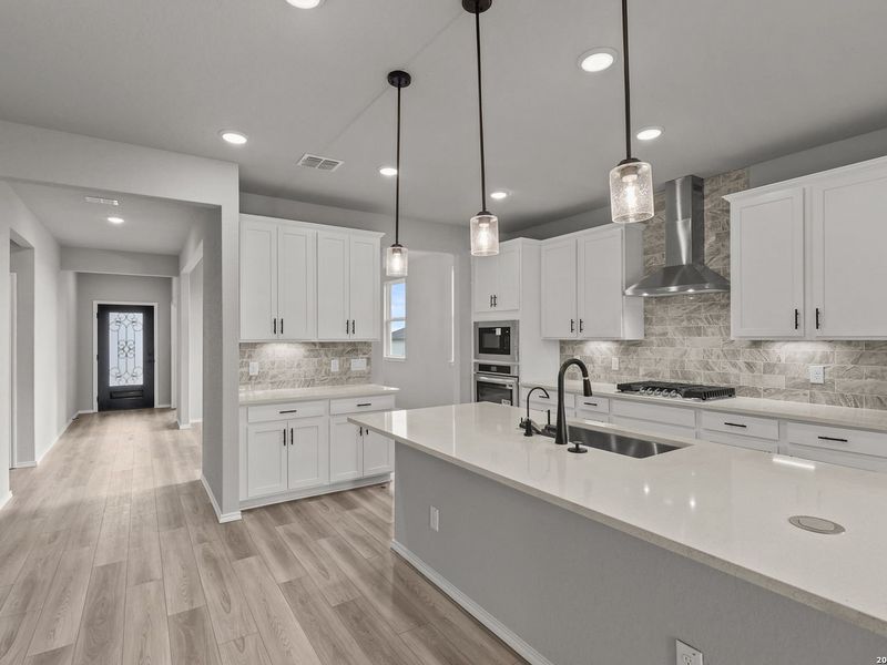 Furnished interior view inside a new home in Horizon Pointe, Converse (Image 11).