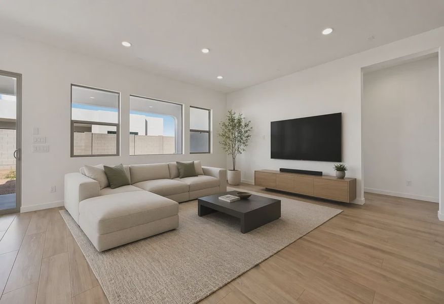 Great Room Virtually Staged - 3 of 15