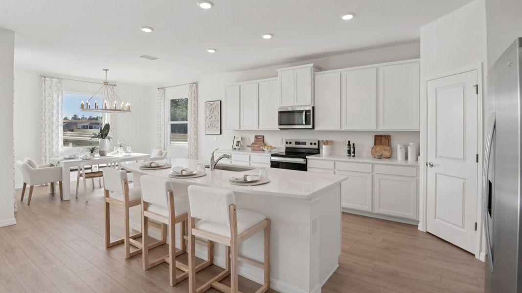 Representative furnished interior of a home built from the Hawthorne by D.R. Horton in Twisted Oaks, Wildwood (Image 7). Representative furnished interior of a home built from the Hawthorne by D.R. Horton in Twisted Oaks, Wildwood (Image 7).