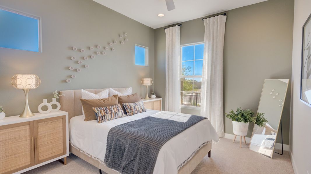 Representative furnished interior of a home built from the Almeria by DRB Homes in Arroyo Seco - Palazzo, Buckeye (Image 6). Representative furnished interior of a home built from the Almeria by DRB Homes in Arroyo Seco - Palazzo, Buckeye (Image 6).