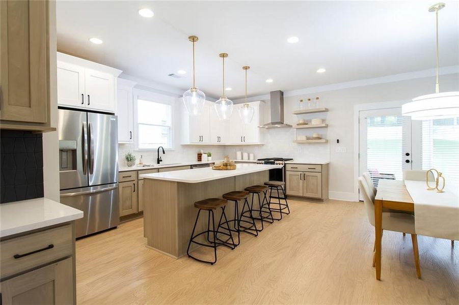 Furnished interior view inside a new home in , Atlanta (Image 3).