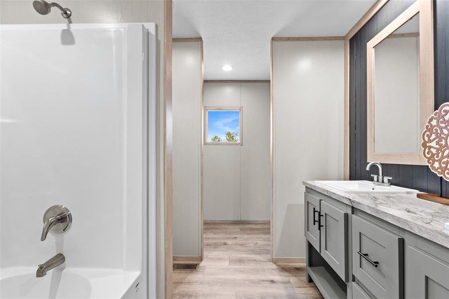 Furnished interior view inside a new home in , Howe (Image 9).