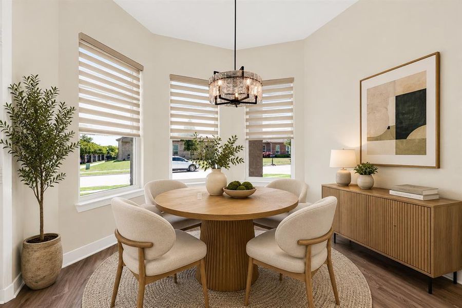 Dining - virtually staged