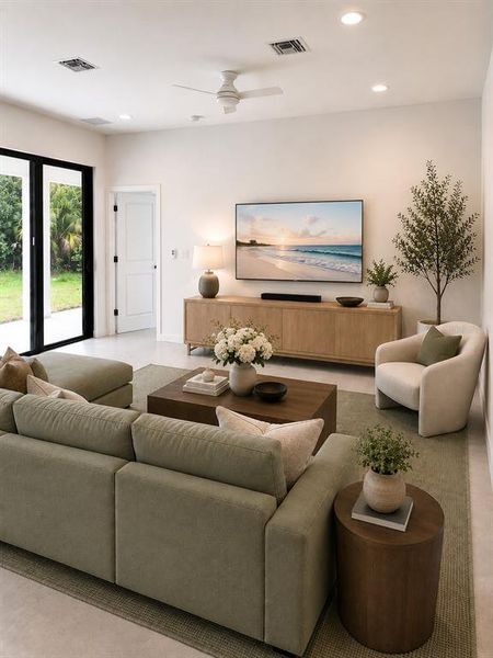 Furnished interior view inside a new home in , Lehigh Acres (Image 9).