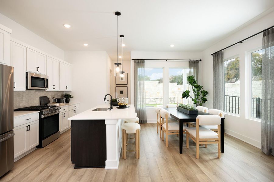 Furnished interior view inside a new home in Novel, Austin (Image 7).