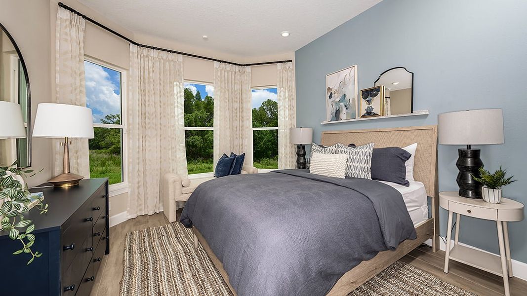 Representative furnished interior of a home built from the Farnese by Taylor Morrison in Esplanade Lake Club, Fort Myers (Image 13).