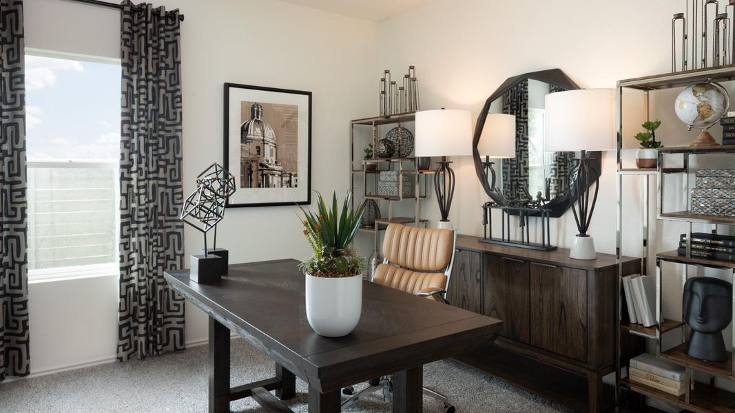 Furnished interior view inside a new home in Meadowlark Preserve, Pflugerville (Image 13).