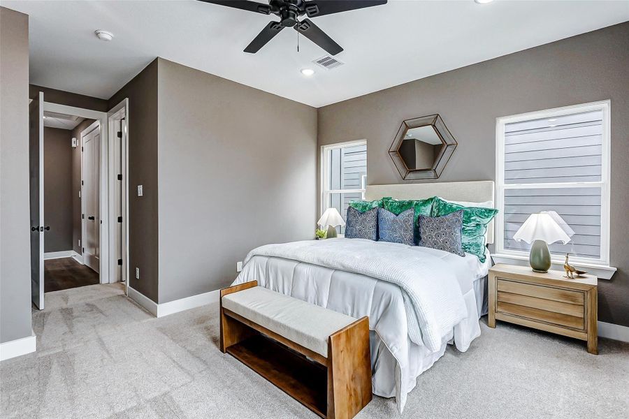 Furnished interior view inside a new home in , Houston (Image 41).