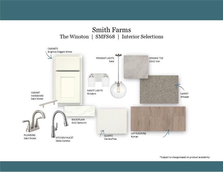 Sample of building materials used in homes in Smith Farms, Murfreesboro (Image 39).