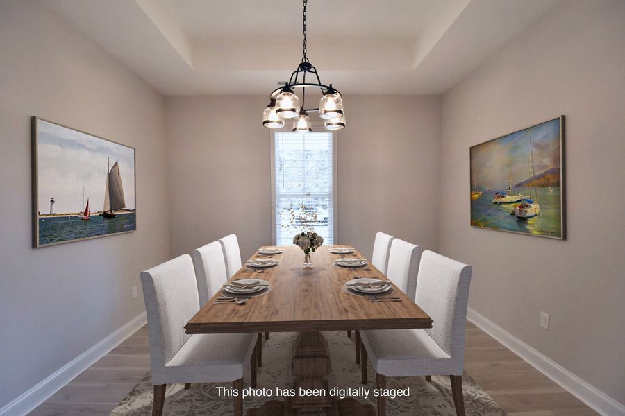 Furnished interior view inside a new home in Parkwood Estates, Leland (Image 8).