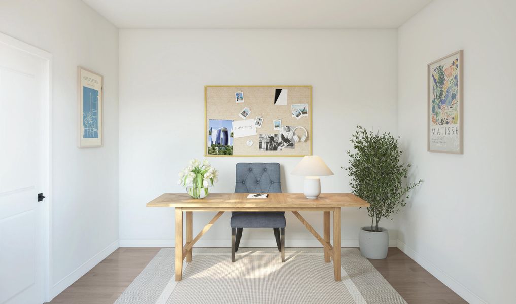 Furnished interior view inside a new home in K. Hovnanian's® Four Seasons at Lakes of Cane Bay, Summerville (Image 14).